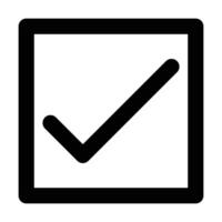 Check box icon on white background vector