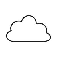 cloud icon on white background vector