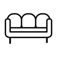 sofa icon on white background vector
