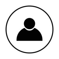 person icon on white background vector