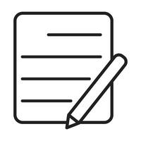 notebook icon on white background vector