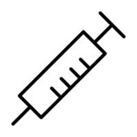 syringe icon on white background vector