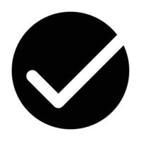 Check box icon on white background vector