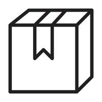Box icon on white background vector