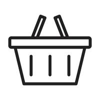 shopping icon on white background vector