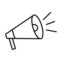 megaphone icon on white background vector