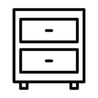Dressing Table icon on white background vector