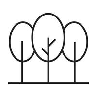 tree icon on white background vector