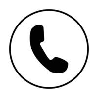 phone icon on white background vector