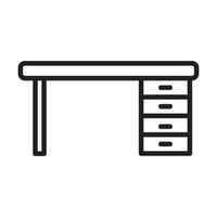 table icon on white background vector