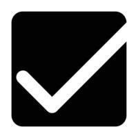 Check box icon on white background vector