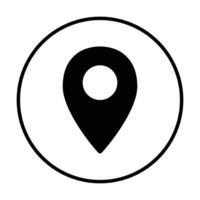 location icon on white background vector