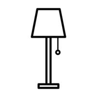 lamp icon on white background vector
