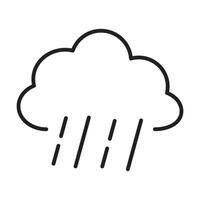 rain icon on white background vector