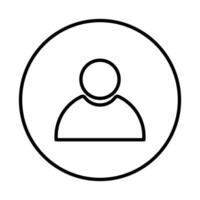 person icon on white background vector