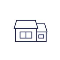 home extension icon, line vector