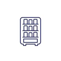 vending machine icon, line vector
