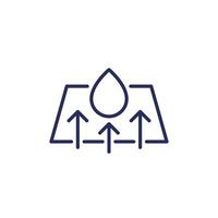 drying line icon on white vector