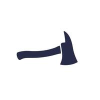 Axe of firefighter icon on white vector