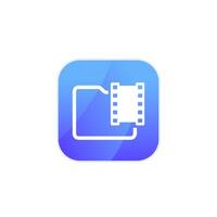folder with icon for apps vector