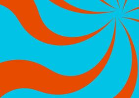 a blue and orange swirl pattern on a blue background vector