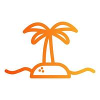 Palm Tree Island vector