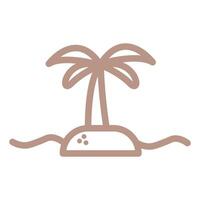 Palm Tree Island vector