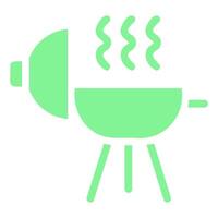Green Grill Icon vector