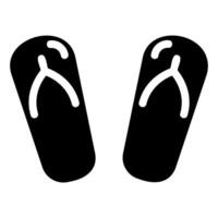 Flip Flops Glyph Icon vector