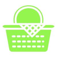 Picnic Basket Glyph Fill Icon vector