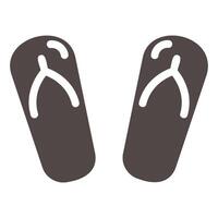 Flip Flops Glyph Fill Icon vector