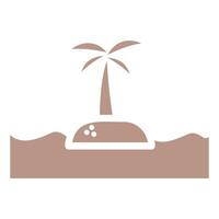 Palm Tree Island vector