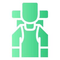 Backpacker Glyph Gradient Icon vector
