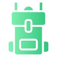 Backpack Glyph Gradient Icon vector