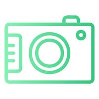 Camera Outline Gradient Icon vector