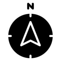 Compass Glyph Icon vector