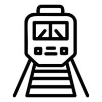Train on Tracks vector
