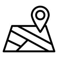 Map with Pin vector
