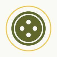 Clothing button trendy icon fantastic abstract illustration colorful artwork design vector