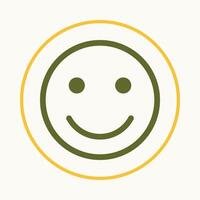 Smile trendy icon fantastic abstract illustration colorful artwork design vector