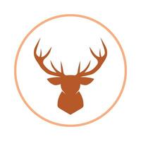 Deer head trendy icon wonderful abstract illustration colorful artwork design vector