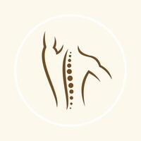 Spine care trendy icon hopeful abstract illustration colorful artwork design vector