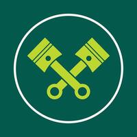 Piston useful trendy icon satisfied abstract illustration artwork design vector