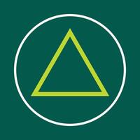 Triangle useful trendy icon satisfied abstract illustration artwork design vector