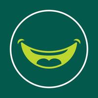 Smile cartoon useful trendy icon satisfied abstract illustration artwork design vector
