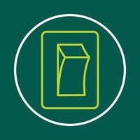 Electric switch useful trendy icon satisfied abstract illustration artwork design vector