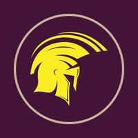 Spartan helmet supportive trendy icon attractive abstract illustration artwork design vector