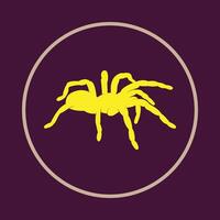 Tarantula supportive trendy icon attractive abstract illustration artwork design vector