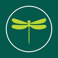 Dragonfly useful trendy icon satisfied abstract illustration artwork design vector