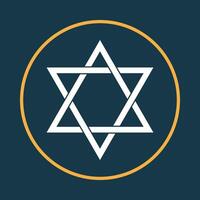David star supportive trendy icon joyful abstract illustration artwork design vector